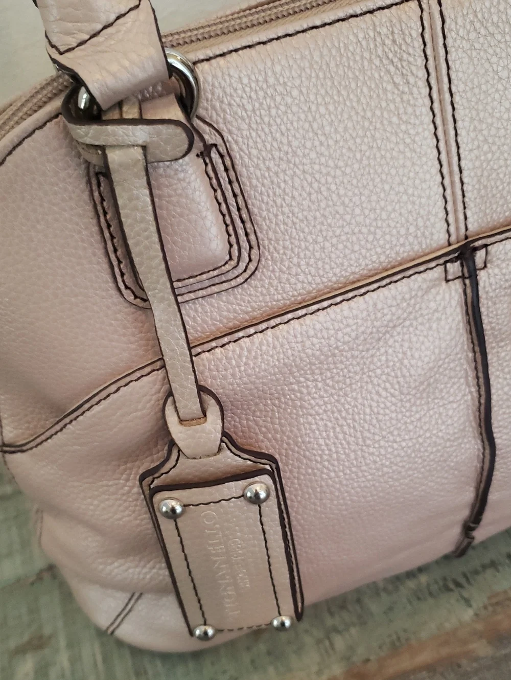 NWT Tignanello Blush Pink Satchel